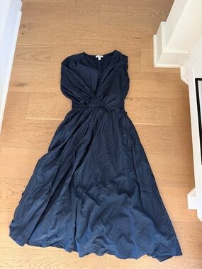Nordstrom Navy V-Neck Maxi Dress XS